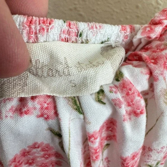 Altar'd State Pink Floral Tier Carlee Mini Dress Smocked Cottage Core Size Small - Picture 7 of 9